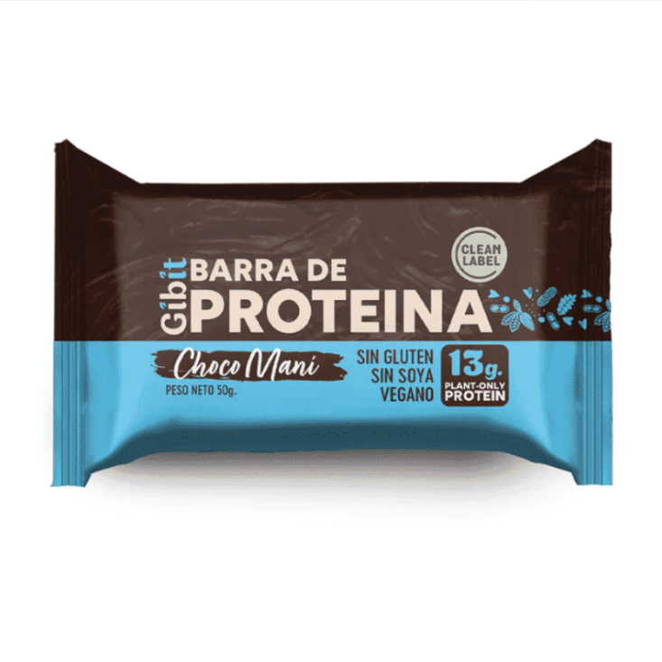 Barra Proteína Gibit - Cacao Maní 45 g (16 un)